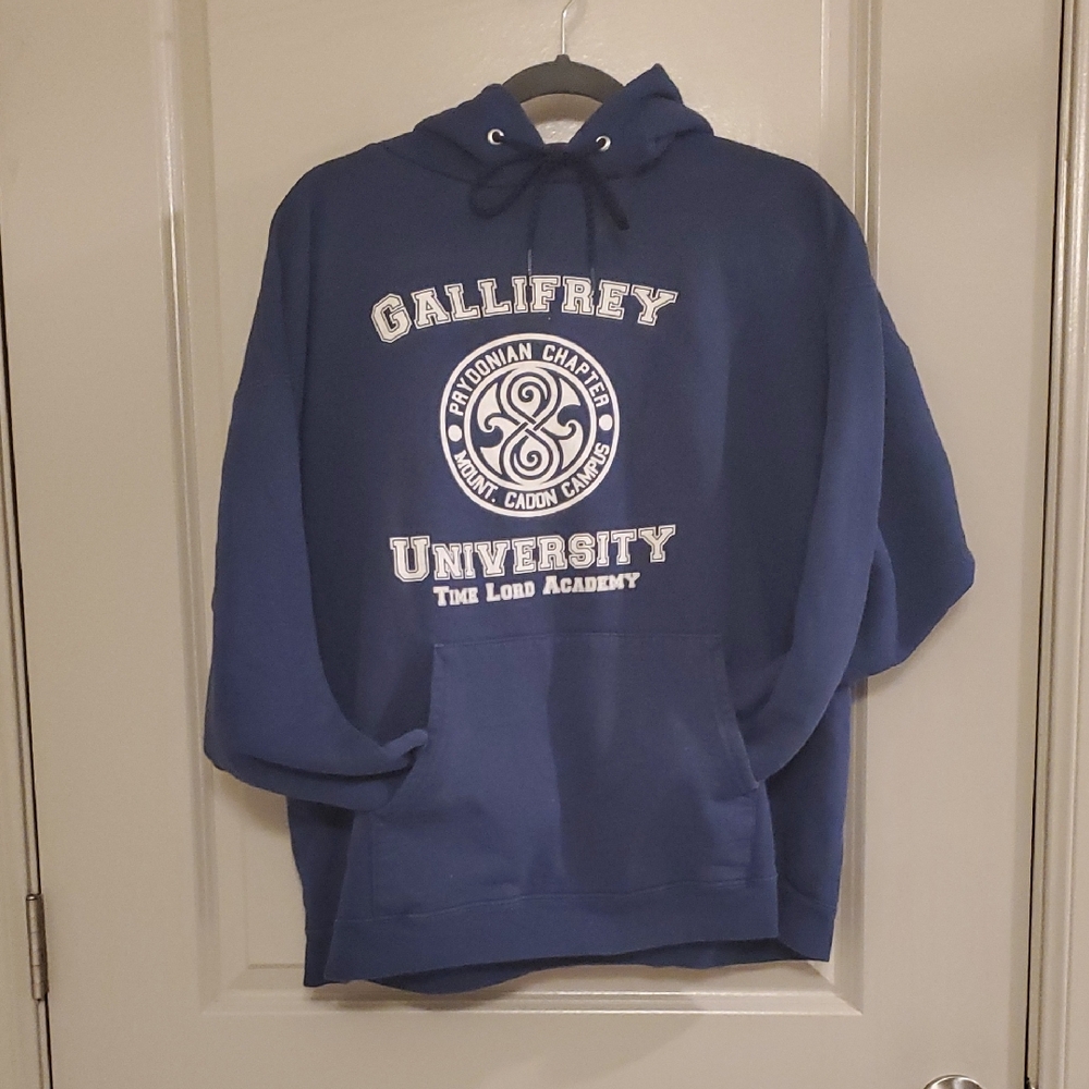 Gallifrey Dr. Who University Blue Hoodie